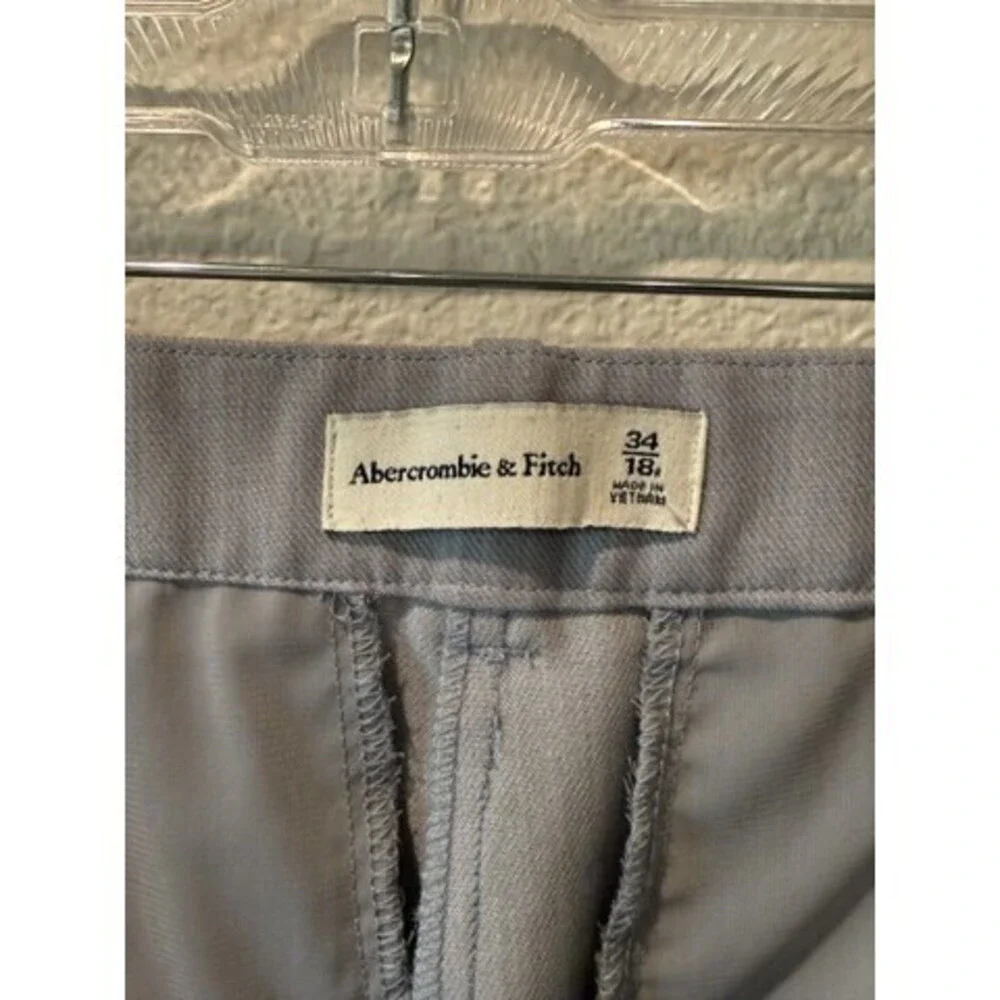 A&F Sloane Tailored Wide Leg Pant - Grey - 18